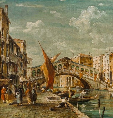 Venice, the Rialto bridge - Eugenio Bonivento &quot;Zeno&quot; (1880 -1956) - 